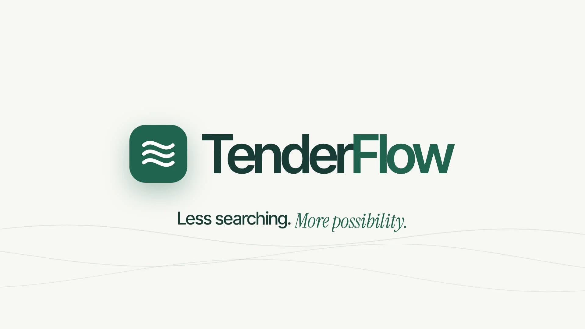 TenderFlow: TenderFlow: tender alerts matched to each business